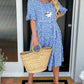 🎁2025 Big Sale 49% OFF🎁Round Neck Polka Dot Print Midi Dress
