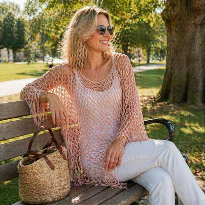 🏖️LAST DAY SALE !🔥JCUK Summer Metallic Crochet Cover-Up – Lightweight, Flowy & Effortlessly Stylish 🌊☀️