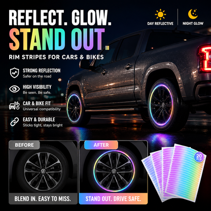⏳⏳Limited Sale💥20pcs-£8.99🔥Popular Fluorescent Car Wheel Hub Tag