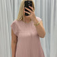 🌸Limited Sale 50% OFF🌸Sleeveless pleated simple solid colour dress🔥