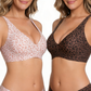 💗LAST DAY SALE 50% OFF⚡50K+ SOLD!!💕Jelly Wireless Womens Comfortable Wireless Bras Push Up Bralettes Seamless Tshirts Bras Deep V Everyday Bras