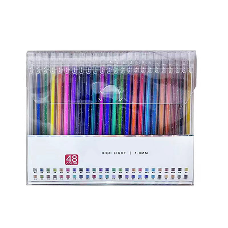 🎁 Glitter Gel Pen Set – Smooth Writing, 10 Colors & Quick-Dry Ink 🎨