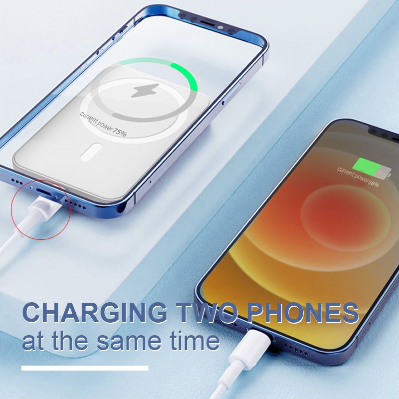 🔥Hot Sale 49% off🔥15W Fast Charge Portable Wireless Magnetic Power Bank
