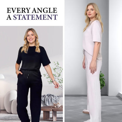 🔥🎁New arrival 50% OFF💥✨Chic Women's 2-Piece Outfit – Comfy Top & Matching Pants