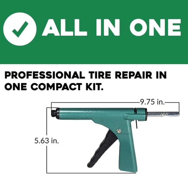 RapidPlug 2.0™ Tubeless Tire Plugger Repair Kit on Car, Motorcycle, ATV, Jeep, Truck, & Tractor