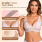 💗LAST DAY SALE 50% OFF⚡50K+ SOLD!!💕Jelly Wireless Womens Comfortable Wireless Bras Push Up Bralettes Seamless Tshirts Bras Deep V Everyday Bras