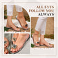 Flat sandals with clear rhinestones for women