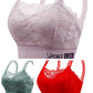 Women's Back Lace Wrap Chest Bra(3 PCS)