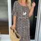 🎁2025 Big Sale 49% OFF🎁Round Neck Polka Dot Print Midi Dress