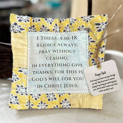 💥Final 3-hour Preferential Deal 💥🎁Handmade Prayer Quilt with cross inside