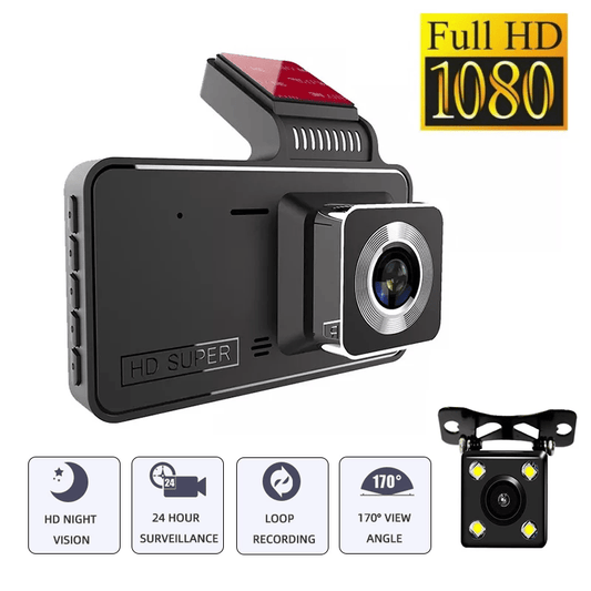 🎁Hot sale 49% OFF⏳1080P HD 170° Wide-Angle Nighttime Car Recorder