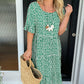 🎁2025 Big Sale 49% OFF🎁Round Neck Polka Dot Print Midi Dress