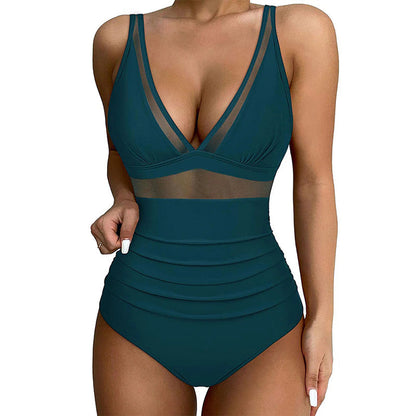 🏖️ Pre-Summer Sale 50% OFF🏝️Mesh Tummy Control Swimsuit🏝️3