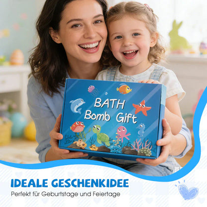 🔥LAST DAY 49% OFF - 🛁 Natural Bath Bombs for Kids with Mega Bubbles & Surprise Inside 🥚✨