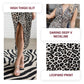 🌸Spring Specials🌸 Woman’s Deep V-Neck Leopard Print Slit Dress