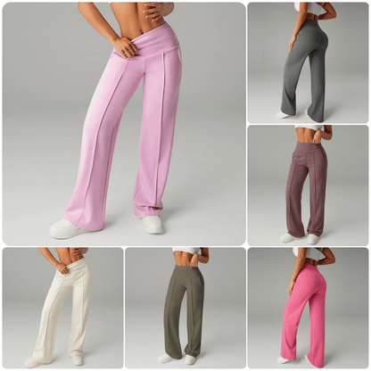 💗LAST DAY SALE 68% OFF⚡50K+ SOLD💕Women's Plain Loose Straight Leg Pants