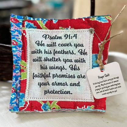 💥Final 3-hour Preferential Deal 💥🎁Handmade Prayer Quilt with cross inside