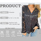 🌸 Hot Sale 49%OFF🌸Women's Lace V-Neck Long Sleeve Top