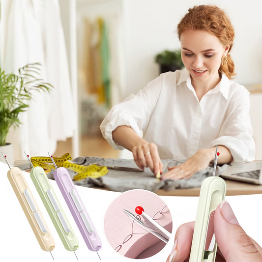 ❤️Gift Ideas🤩 Automatic Needle Threader, 2-in-1 Tool for Threading and Removing Threads