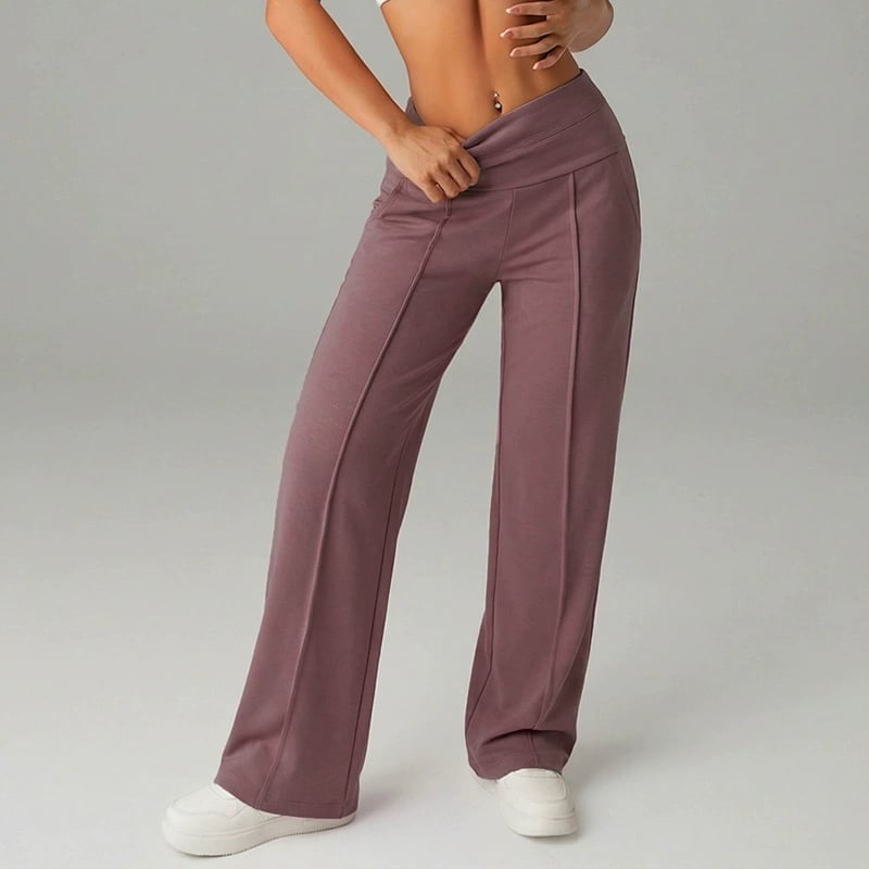 💗LAST DAY SALE 68% OFF⚡50K+ SOLD💕Women's Plain Loose Straight Leg Pants