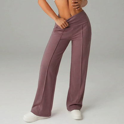 💗LAST DAY SALE 68% OFF⚡50K+ SOLD💕Women's Plain Loose Straight Leg Pants