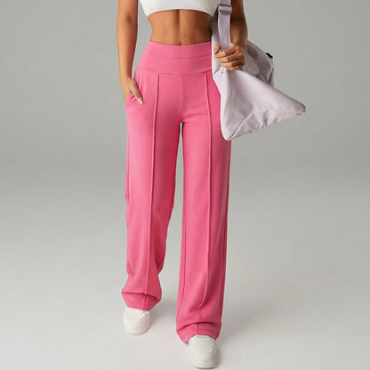 💗LAST DAY SALE 68% OFF⚡50K+ SOLD💕Women's Plain Loose Straight Leg Pants