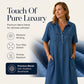 👗 49% OFF NOW! 👖 Casual Pocket Denim Midi Shirt Dress – Soft denim & relaxed fit – Functional pockets, perfect for everyday casual – comfortable and versatile ✨🌸