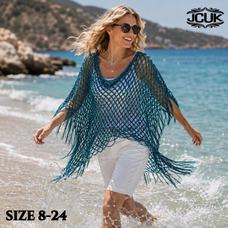 🏖️LAST DAY SALE !🔥JCUK Summer Metallic Crochet Cover-Up – Lightweight, Flowy & Effortlessly Stylish 🌊☀️