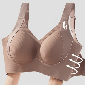 🎁Buy 1 Get 3 Packs💕Women's Ribbed Push Up Adjustable Wireless Bra