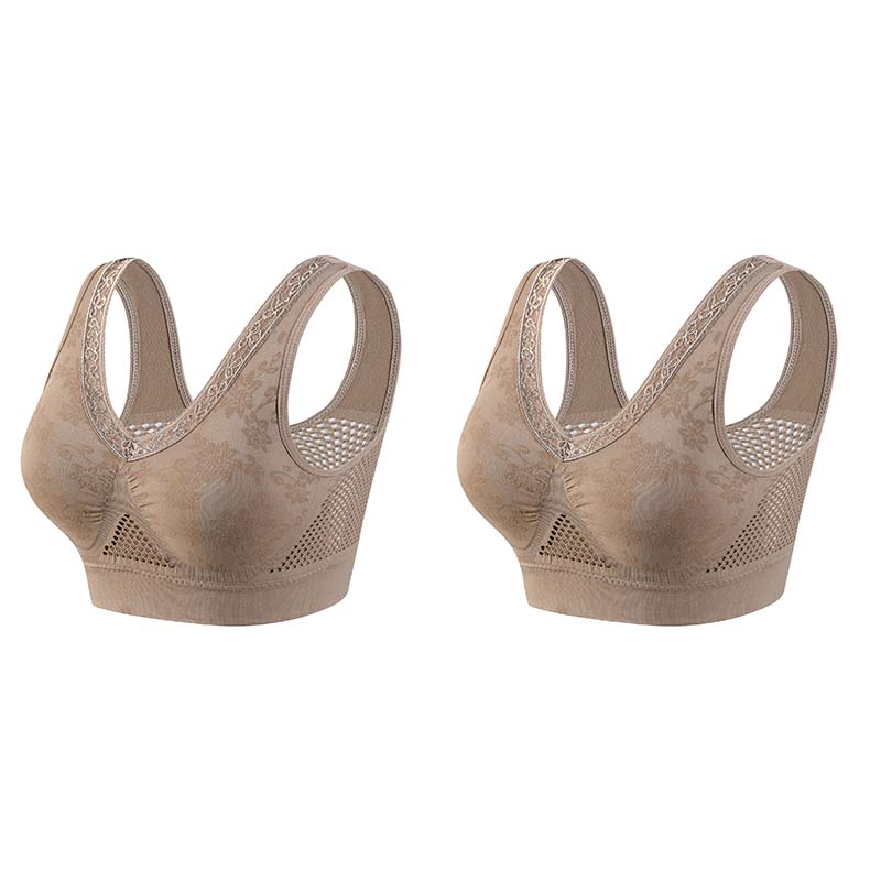 【✨1+1 Free - 2 Pcs】🏆Pure Cotton Buttonless Comfy Lifting Bra