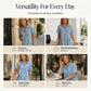 👗 49% OFF NOW! 👖 Casual Pocket Denim Midi Shirt Dress – Soft denim & relaxed fit – Functional pockets, perfect for everyday casual – comfortable and versatile ✨🌸