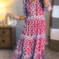 🎉Spring Specials Sale 50% OFF🌸Women’s Geometric Print V-Neck Maxi Dress