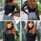 💃Last Day Sales -50% OFF🎉Women's Sparkle Mesh Sheer Long Sleeve Ruched Top