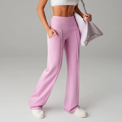 💗LAST DAY SALE 68% OFF⚡50K+ SOLD💕Women's Plain Loose Straight Leg Pants