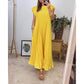 🌸Limited Sale 50% OFF🌸Sleeveless pleated simple solid colour dress🔥