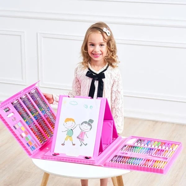 🎨 50% OFF HOT PROMOTION! ✨ Deluxe 6-in-1 Art Creativity Set - Includes Drawing Tools & 12 Colors for Kids' Creative Development 🧑‍🎨🌟
