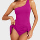 ⛱️⛱️Last Day Sale 49% OFF🔥One Shoulder Skirted One Piece Swimsuit