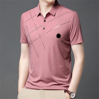 👕Hot Sale 50% OFF⏳Men's Ice Silk Stretch Shirt,Cool & Comfortable