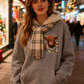 💖CHRISTMAS SALE 50% OFF!!🎁Cute Highland Cow Cozy Fleece-Lined Hooded Sweatshirt