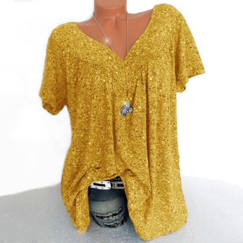 Summer fashion print short sleeve