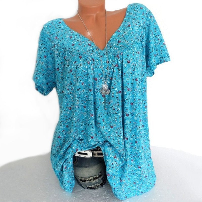 Summer fashion print short sleeve