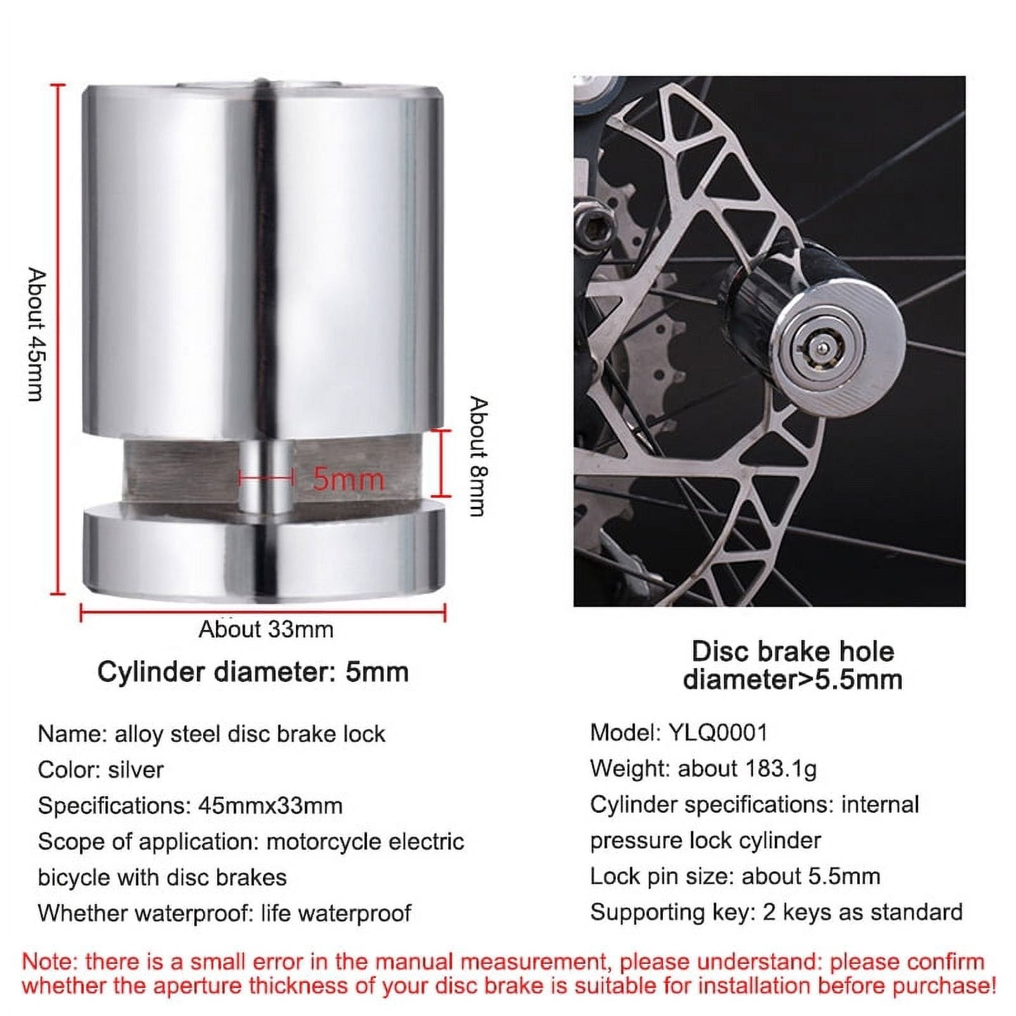 🔥 LAST DAY -BUY 2 GET 1 FREE 🔥 Motorcycle and Bicycle Anti-Theft Disc Brake Lock