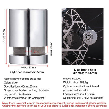 🔥 LAST DAY -BUY 2 GET 1 FREE 🔥 Motorcycle and Bicycle Anti-Theft Disc Brake Lock