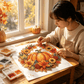 🔥2026 Hot Sale 50% OFF✨⚡ 50K+ SOLD! 🎁🍂 Fall Pumpkin Diamond Painting Wreath Hanging Ornament Complete DIY Kit