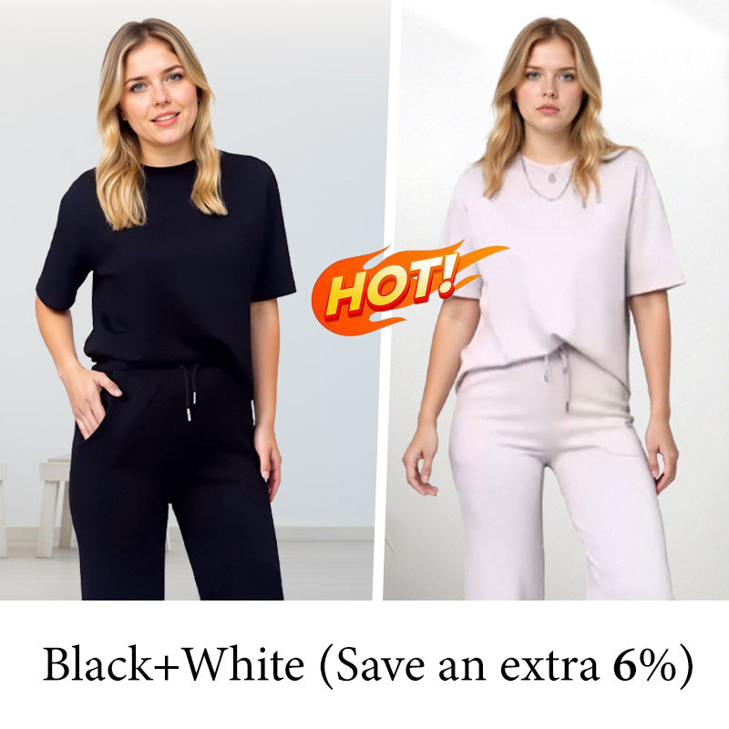 🔥🎁New arrival 50% OFF💥✨Chic Women's 2-Piece Outfit – Comfy Top & Matching Pants