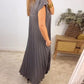 🌸Limited Sale 50% OFF🌸Sleeveless pleated simple solid colour dress🔥