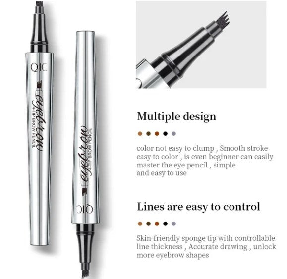 💥BUY 1 GET 1 FREE🎉High Quality 3D Waterproof Microblading Eyebrow Pen 4 Fork Tip Tattoo Pencil