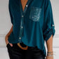 🌷Cotton V-neck Sequin Mid-sleeve Casual Top