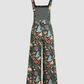 Floral Button Wide Leg Jumpsuit