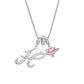 💖Initial Letter Necklace with Pink Heart Charm✨